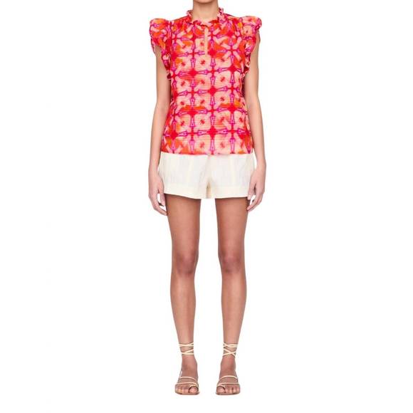 NEW MARIE OLIVER maison top in guava - Picture 2 of 3